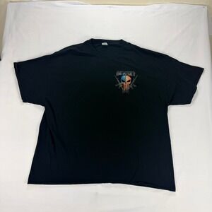 Gildan Come And Take It Punisher Skull Graphic T Shirt‎ Black 2XL Second Amend